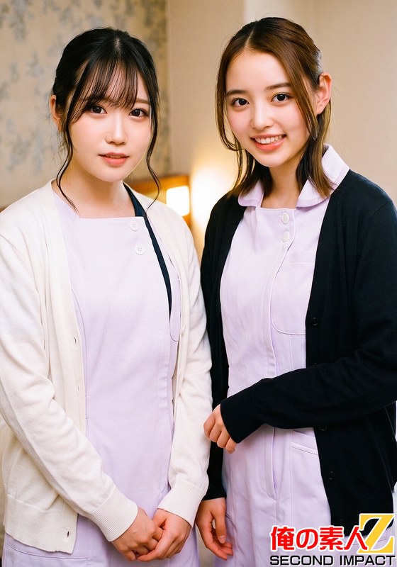 完全顔出しガチナンパ！とっても優しい天使みたいなナースさんに包茎インポ童貞3重苦男子のオナニーの介抱してもらいました！！まいさんとかんなさん