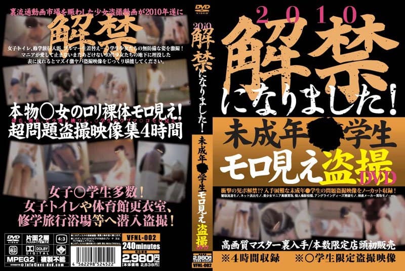 2010解禁になりました!未成年●学生 モロ見え盗撮DVD