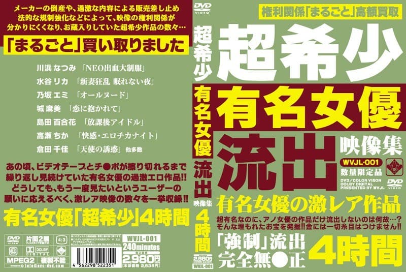超希少 有名女優流出映像集